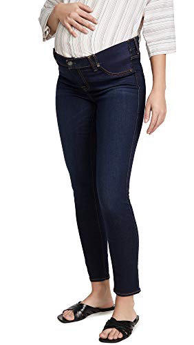 7 For All Mankind Women's The Ankle Skinny Maternity Jeans, Slim Illusion Luxe Tried & Tru, Blue, 23