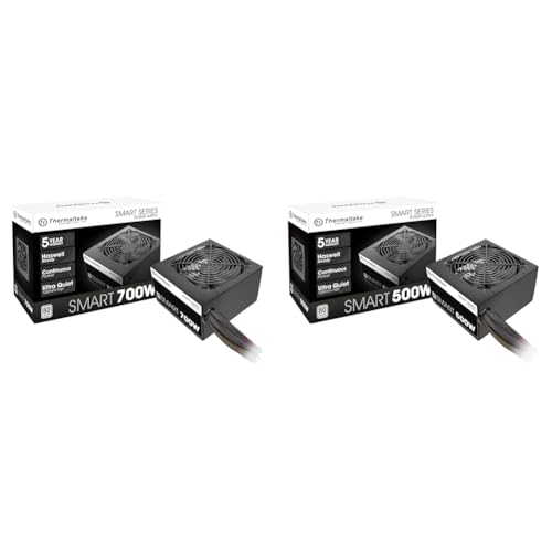 Image of Thermaltake 700W and 500W 80+ White PSU Bundle with 120mm Ultra Quiet Fans and 5 Year Warranty