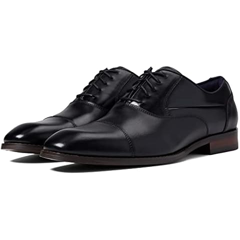 Stacy Adams Men's Kallum Cap Toe Oxford, Black, 8.5 Cover
