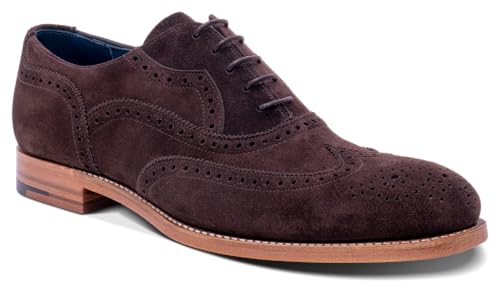 Image of BARKER Bladen Men's Handmade Leather Brogue Oxford Dress Shoes - Premium Formal Footwear for Men