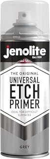JENOLITE Universal Etch Primer Spray Paint | GREY | High Performance Acid Etch Primer For Difficult Surfaces Including Aluminium, Galvanised Steel, Stainless Steel & Most Metal Surfaces | 400ml