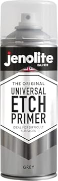 JENOLITE Universal Etch Primer Spray Paint | GREY | High Performance Acid Etch Primer For Difficult Surfaces Including Aluminium, Galvanised Steel, Stainless Steel & Most Metal Surfaces | 400ml