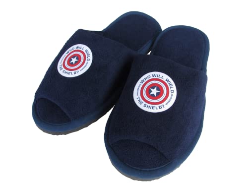 Pantufa Beluno Marvel 1 Capitão América, Masculino, Maria Emília, Azul, 35/36