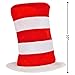 Bold Red & White Dr. Seuss Cat in the Hat - One Size Fits Most (1 Pc.) - Premium Quality Material - Perfect for Costumes and Themed Parties