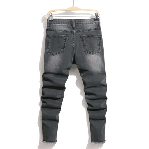 Ripped Denim Pants for Boys Skinny Fit Destroyed Distressed Stretch Jeans Fashion Kids Slim Fit Jeans Clothes Boys2