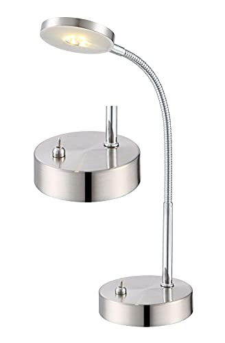 LED Schreibtischleuchte aus Metall und Acryl flexibel 1 flammig (Schreibtischlampe, Nachttischleuchte, Nachttischlampe… – Bild 4