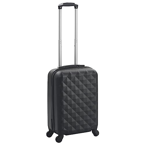 Hardcase Trolley Black ABS Luggage,Bags,Suitcases Black 3,05 LBS