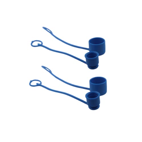 Blue Rubber Dust Caps/Plugs For 1/2 Body Flat Face Hydraulic Bobcat Skid Steer