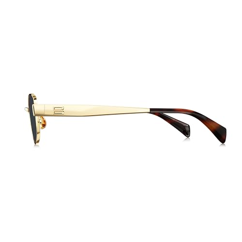 Image of BOLON Unisex Full Titanium Narrow Retro UV400 Sunglasses BX7001 VaCay 57mm | Exclusive Eyewear Brand of EssilorLuxottica