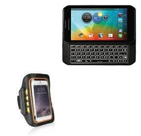 BoxWave Case for Motorola Photon Q 4G LTE (Case JogBrite Sports Armband, High Visibility Safety Light LED Runners Armband - Bold Orange