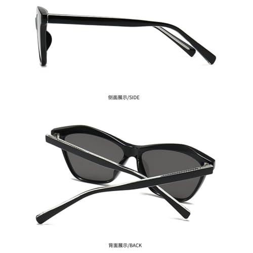 Polygon Cat Eye Women Sunglasses Retro Gradient Shades UV400 Men Double Color Sun Glasses4