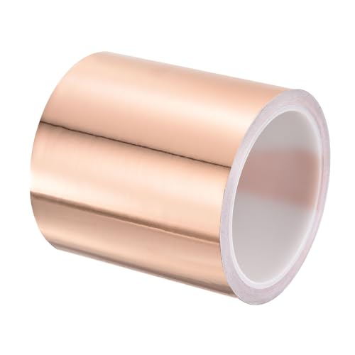 PATIKIL Copper Tape 3.94 Inch x 11 Yards 0.05 Thick Copper Foil Tape Single Sided Conductive Adhesive EMI Shielding for Electronics, Circuits, Grounding