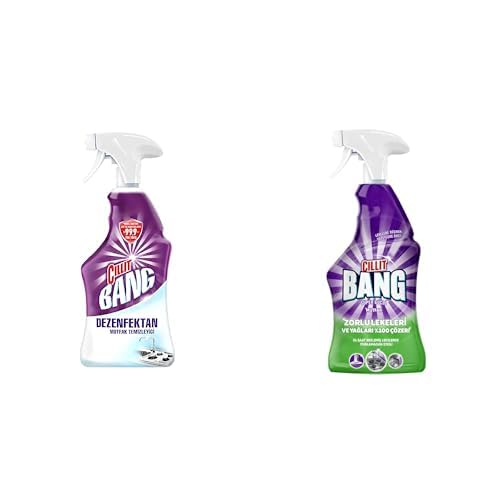 Cillit Bang Dezenfektan Mutfak Yağ ve Kireç Çözücü Sprey 750 ml ve Cillit Bang Mutfak Yağ ve Kireç Çözücü Sprey 750 ml