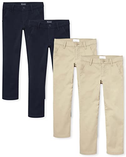 Image of The Children's Place Girls Stretch Skinny Chino Pants, multipacks