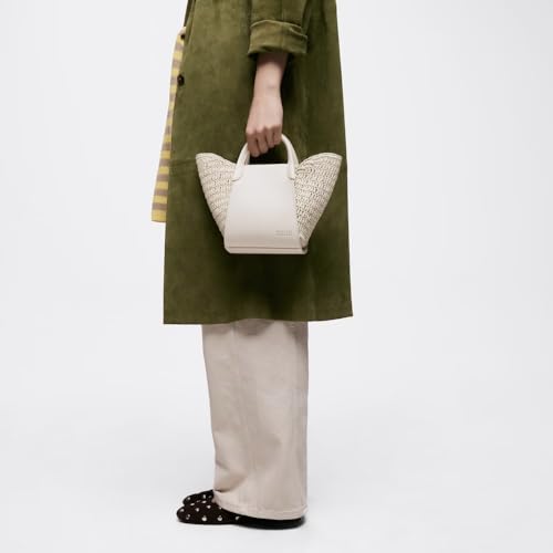 TOUS nacelle tulipe raphia beige le petit panier rigide chic - 4