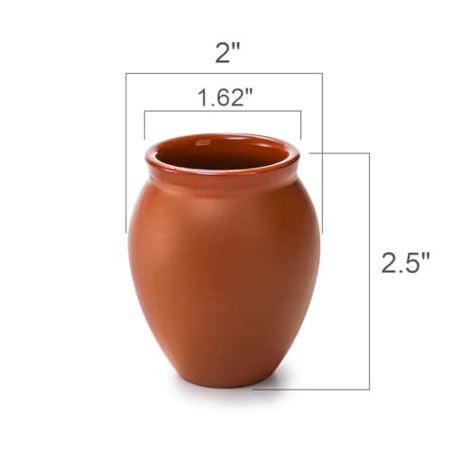 Kingrol Mexican Cantaritos De Barro Pottery Shot Glasses thumb #4