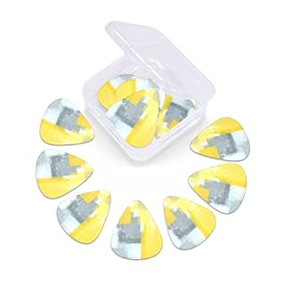 Ensemble de 12 médiators de guitare de peinture d’art abstrait gris et jaune pour guitare acoustique, guitare électrique… - Les Beatles, Paul McCartney, John Lennon, RIngo Starr, George Harrison Ensemble de 12 médiators de guitare de peinture d'art abstrait gris et jaune pour guitare acoustique, guitare électrique… – Image 6