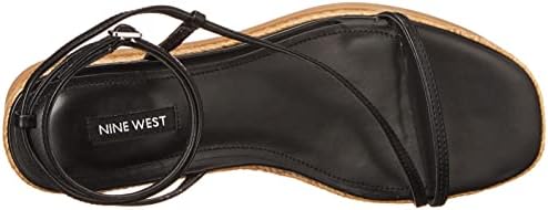 Nine West Women's ALEXX3 Espadrille Wedge Sandal, Black, 7 | Image 4