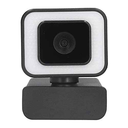 Elprico 1080P Webcam, 360° Rotation HD USB Webcam30fps USB Computerkamera mit Mikrofon Plug and Play PC Laptop Webkamera mit 3 Geschwindigkeiten Touch Fill Light – Bild 8