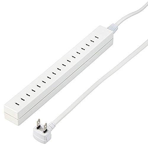 電材堂 差し込みフリータップ 8.5個口 コード長2.5m ホワイト H85025WH2DNZ