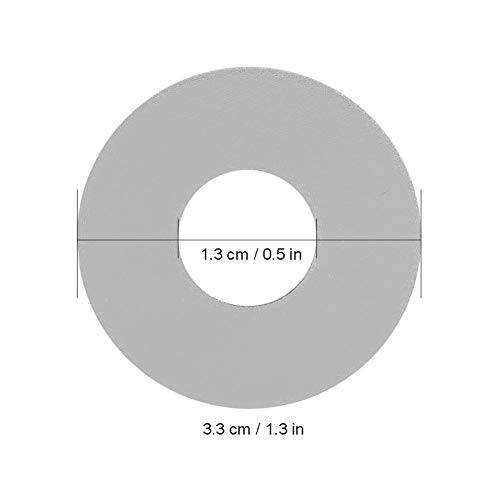 2Pcs Aluminum Toggle Switch Plate Rhythm Treble Washer Ring For Lp Epi Electric Guitar. (Silver) Performance Accessories #TOP29
