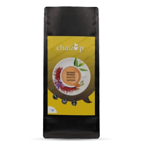 Image of Chaizup Premium 1 Min Instant Saffron Tea Premix - 1kg Poly | Saffron Flavours | Approx. 72 Servings | 1kg