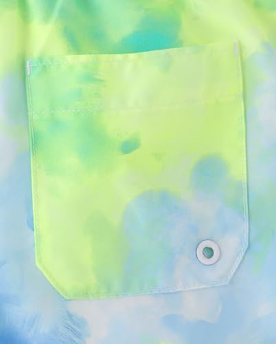 Image of The Children's Place Boys' Short Sleeve Rashguard and Swim Trunk, 2-piece Set