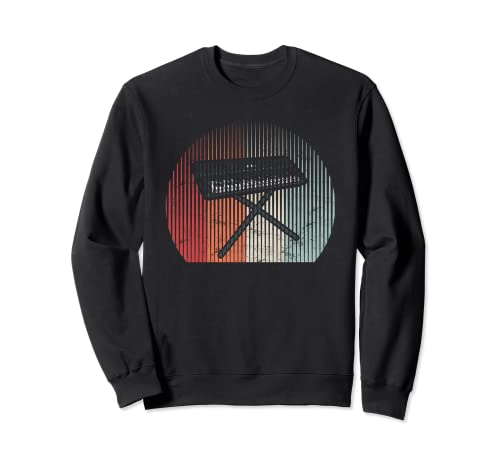 Teclado Vintage Música Músico Pianista Piano Estudiante Sudadera