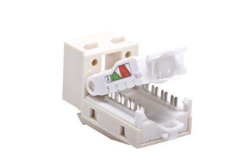 Conector keystone Cat 5e Leviton T568A modular snap-in para cable de red 2