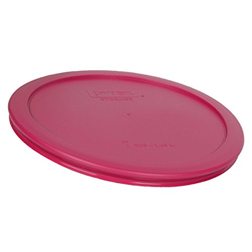 Pyrex 7402-Pc 7 Cup Fuchsia Pink Round Plastic Lid, Made In Usa - 6 Pack #TOP2