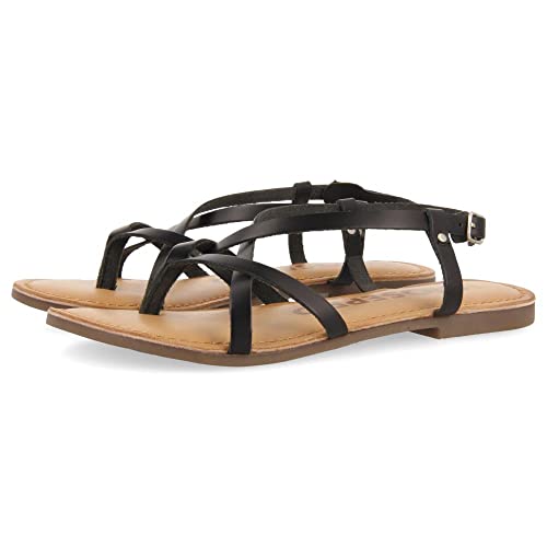 GIOSEPPO Damen Lelex Sandale, Schwarz, 39 EU