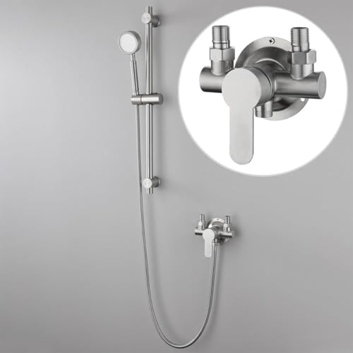 Vanne de Régulation de Douche Murale Moderne en Acier Inoxydable