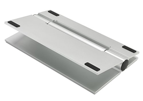 SoundXtra Universal Desktop Wide Speaker Stand - Single (Silver)