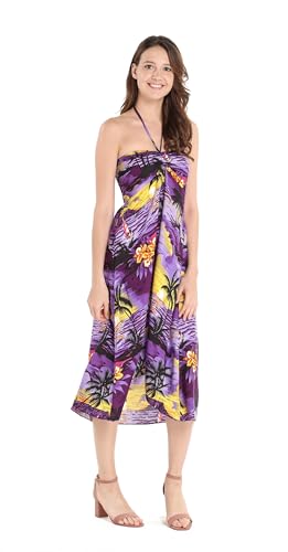 Image of Women's Hawaiian Luau Halter Dress in Signature Prints