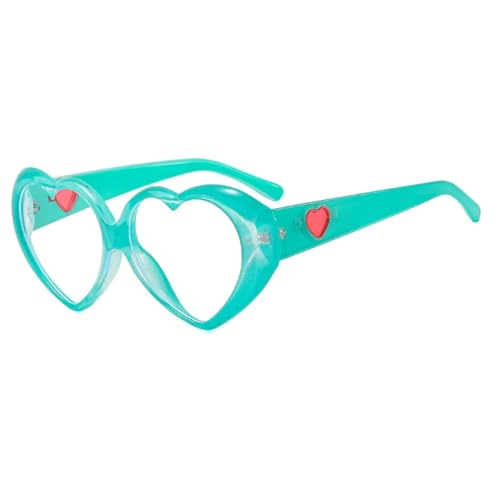Lunettes cœur femmes monture surdimensionnée rétro et verres translucides