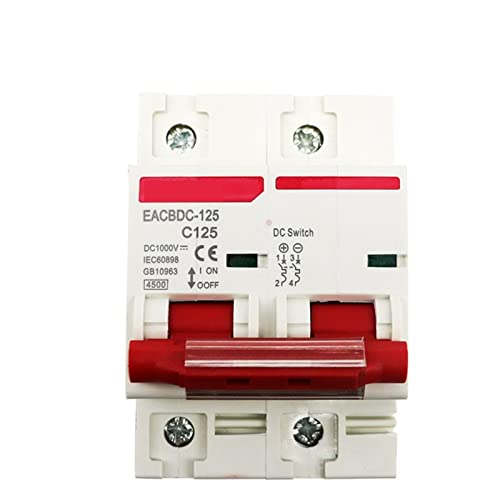 Système PV sécurisé par disjoncteur DC 1000V 125A pour éviter la surcharge