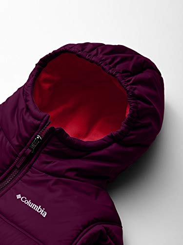 Columbia Girls Big Puffect II Puffer Zíper completo, Roxo Dália, Grande