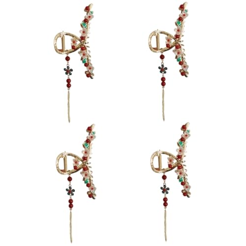 Épingle à cheveux de cuisine : barrettes filles et pince crabe fleurs en métal
