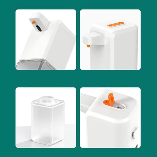 Bomba de espuma eléctrica recargable con sensor manos libres para pared 8