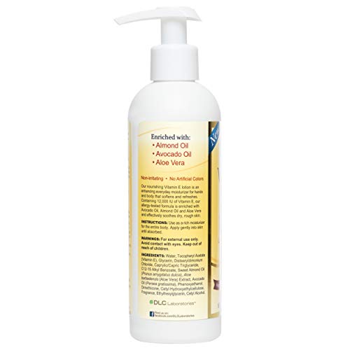 De La Cruz Vitamin E Lotion For Dry Skin With 12,000 Iu - Moisturizing Body Lotion For All Skin Types - Made In Usa, 8 Fl Oz. #TOP2