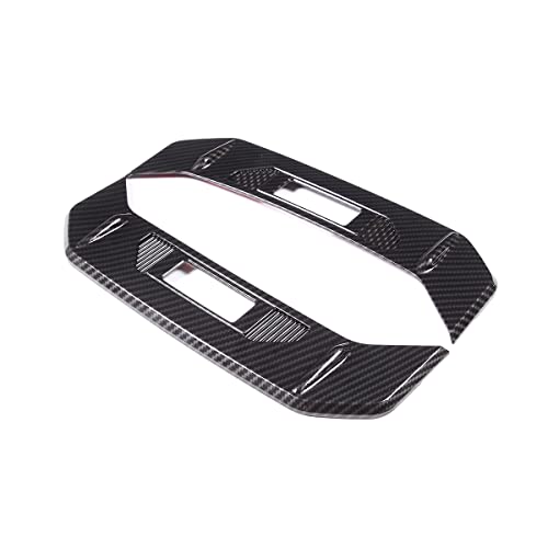 Llkuang Rear Tail Light Side Lamp Bed Tailgate Button Trim Cover Fit For Toyota Tundra 2022 2023 Abs Rear Tail Light Side Trim Panel-2Pcs (Carbon Fiber Pattern, With Holes) #TOP5