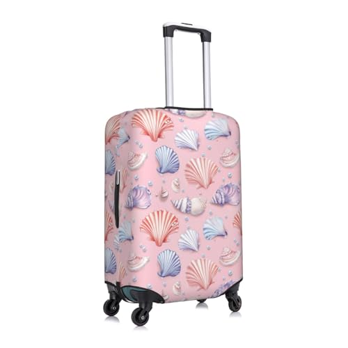Seashell Pink Luggage Cover Protector Elastic Washable Anti-Scratch Suitcase Covers With Zipper Closure For Luggage 18-32 Inch Medium3