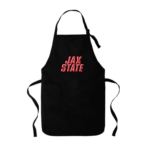 Sport Your Gear Officially Licensed Jacksonville State Gamecocks Full Length Tailgating and Kitchen Grilling Apron with Pockets