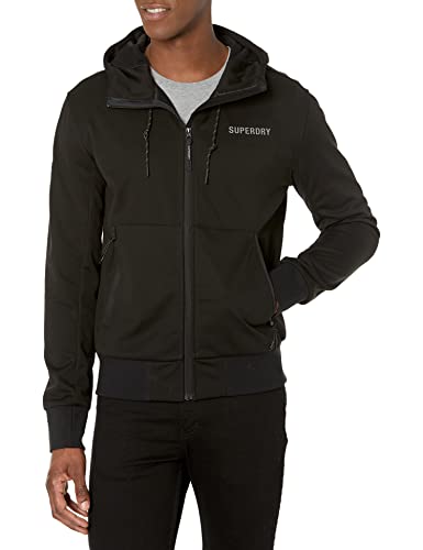 Superdry Mens Code TECH Softshell JKT Jacke, Black, M
