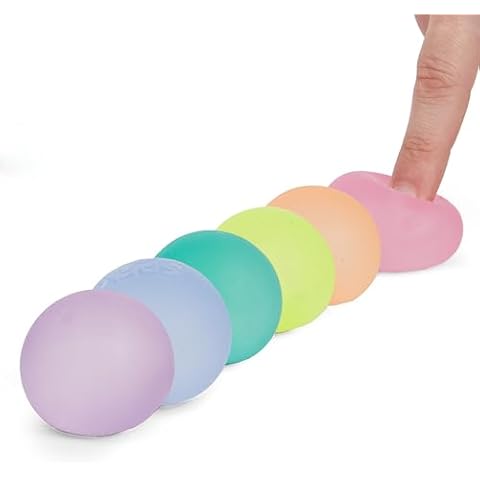 Speks Mini Gump Stress Balls | Silky Soft Memory Gel | Squishy Fidget Toy for Teens and Adults | Prism | Pack of 6 Cover