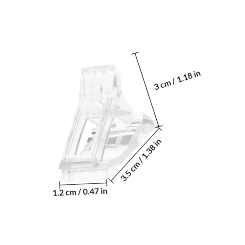HOMSFOU 40 clips para extensión de uñas acrílicas miniatura 2