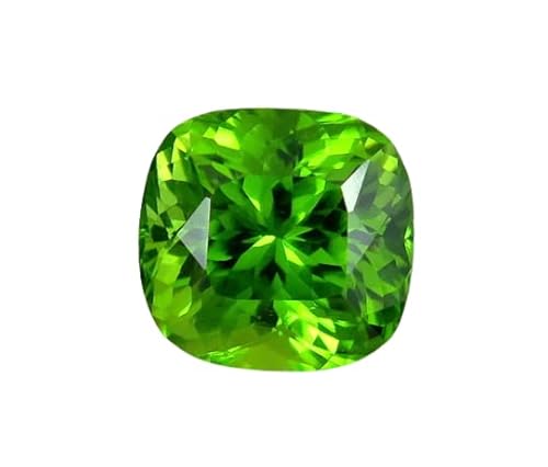 DENMOUS 11.25 Ratti 10.25カラット 認定 非加熱未処理 A++ 品質 天然ペリドット ルースジェムストーン by Lab Certificed-B0DKFRGM-DNM