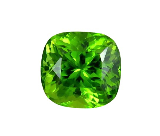 Péridot naturel certifié A++ non traité de 10,25 carats pour bague de prestige