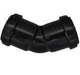 Pushfit 32mm Waste Pipe 45 Degree Bend - Black