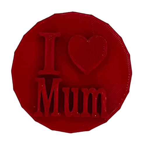 Mother’s Day Embosser Stamp for Cookie, Cupcake and Fondant Icing Stamp for Pressing Fondant 6mm thick